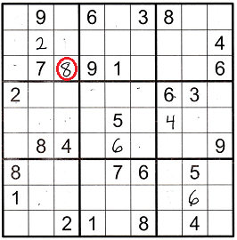 Sudoku puzzle with medium puzzle challenge